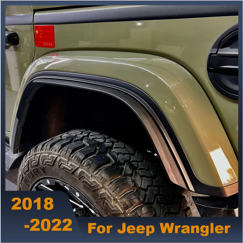 

Good Quality ABS Car Wheel Eyebrow Arc Ring Fender Wheel Arch Widen Small Wheel Eyebrow Fit For Jeep Wrangler JL 2018-2022