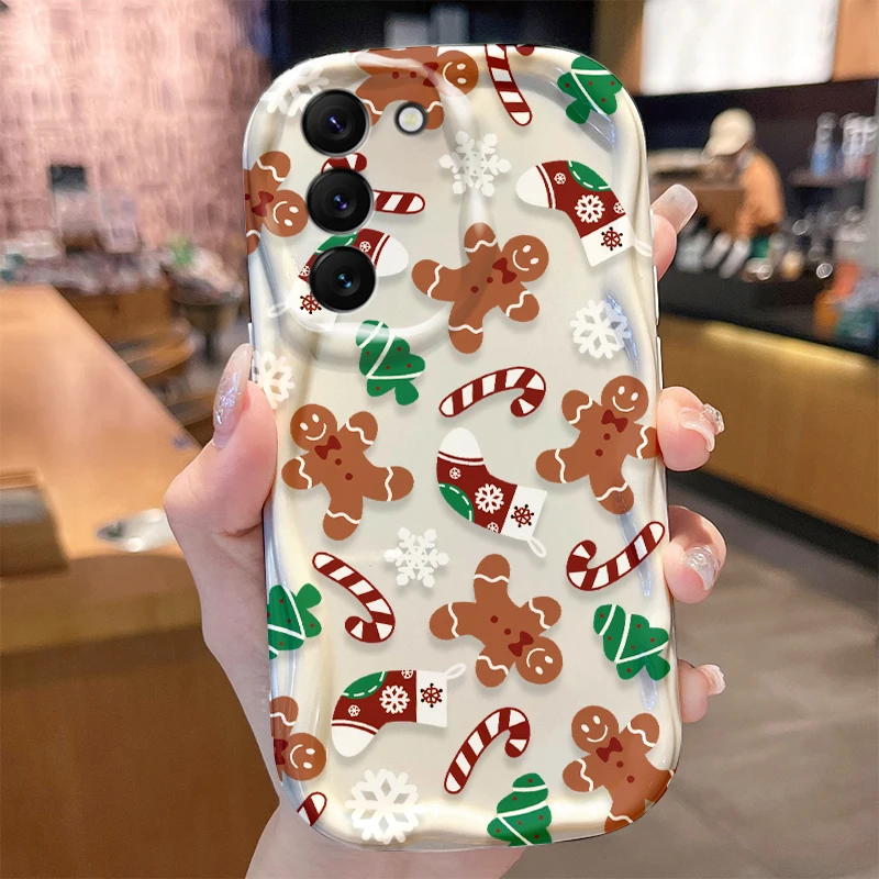 Santa Claus Phone Case for Samsung Galaxy S24 S23 S22 S21 Ultra Plus S20 FE A73 A72 A71 A55 A54 5G A53 A52 A51 4G A50S A50 Cover
