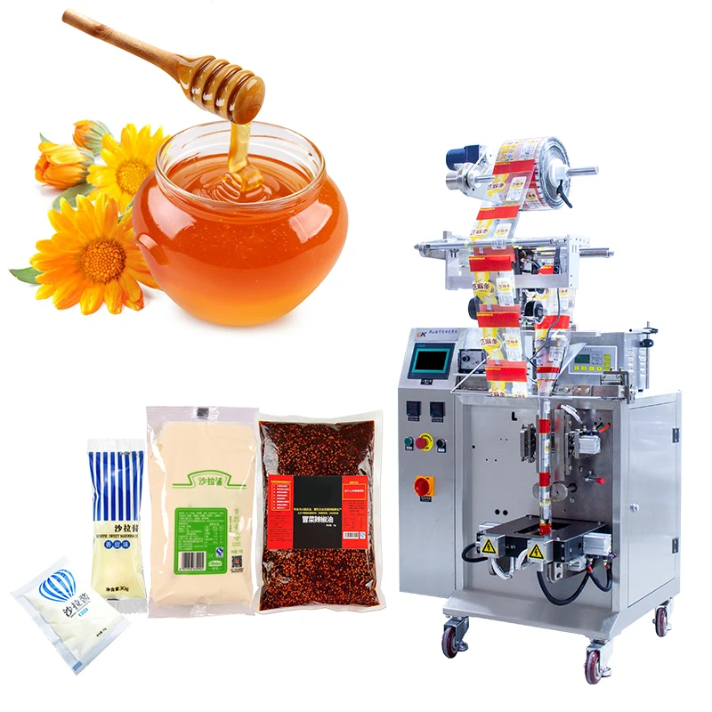 Automatic small Liquid honey packaging machine Shaped Bag Stick Sauce Packing Machine