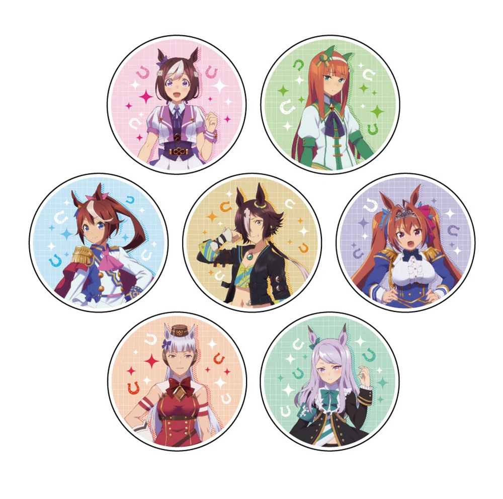 

58 мм аниме Pretty Derby Special Week Silence Suzuka Tokai Teio косплей костюм значок булавка SPTE жесть брошь реквизит