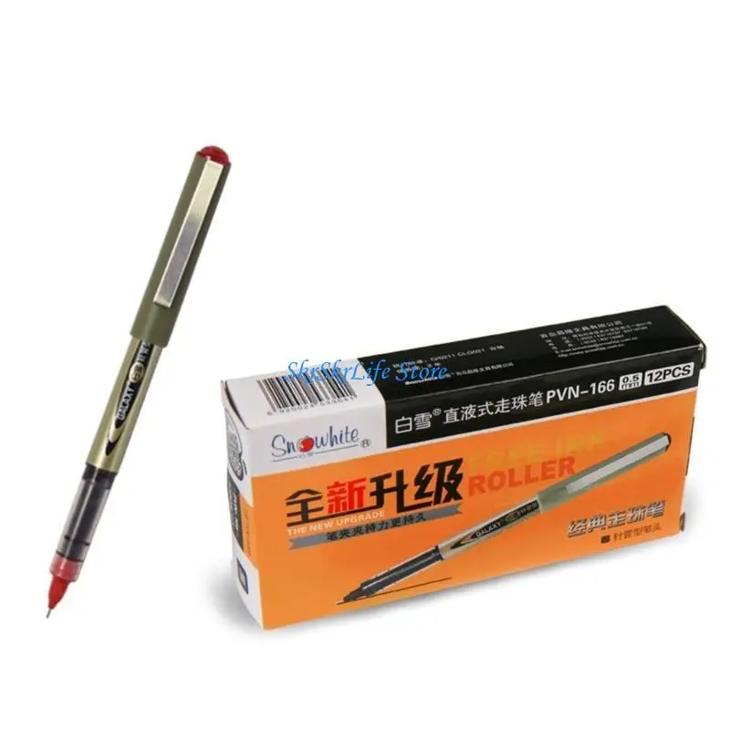 

E65E гелевая ручка, прямые жидкие ручки для подписи, 0,5 мм, ручка для письма, школьные канцелярские принадлежности, офисные для