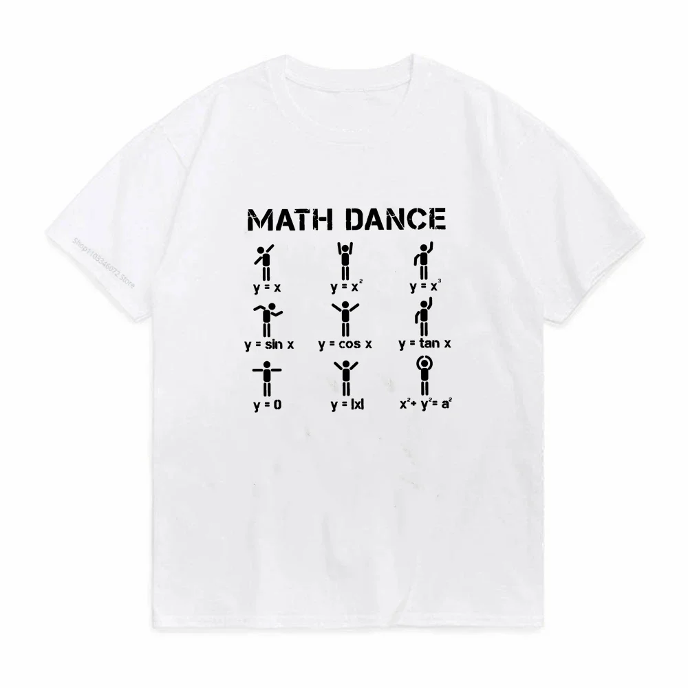 New Math Dance Tops T Shirt cool Women do the math dance Comic Inscriptions Print Female Tshirt