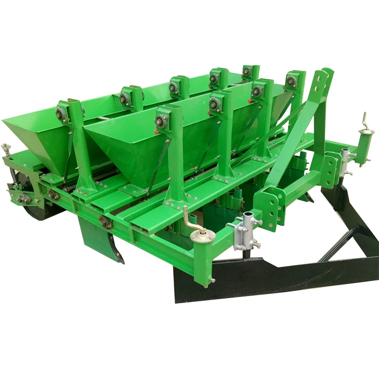 Single garlic planting machine made in China, intermittent and continuous spotting garlic planting machine