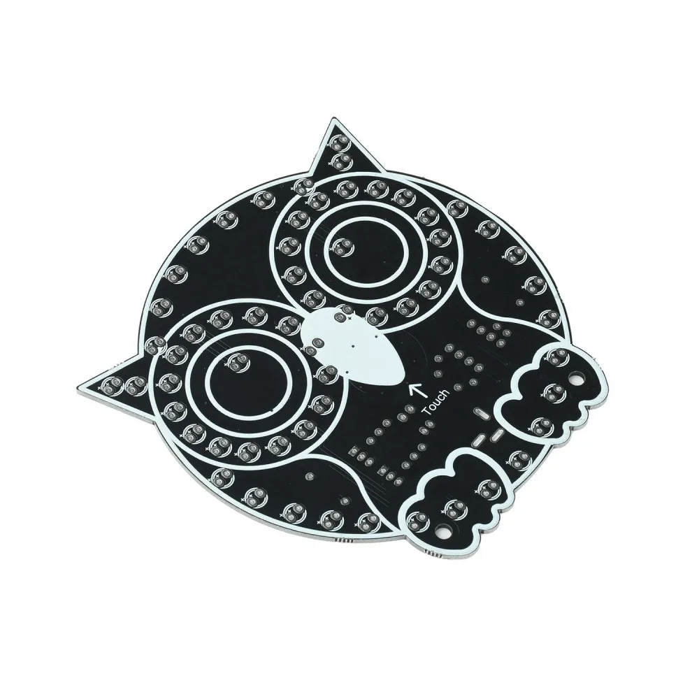 For DIY Enthusiasts – LED Owl Night Light Soldering Kit, USB 5V, Touch Control, 4 Lighting Modes, Dimmable Decor Lamp.