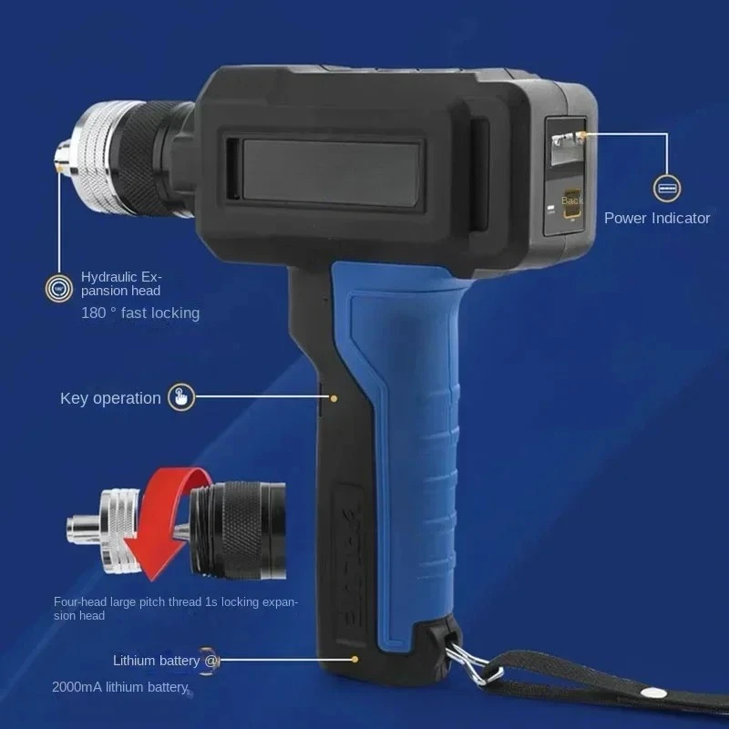 Electric Copper Tube Expander Fully Automatic Flare Expander for Air Conditioner with Lithium Battery
