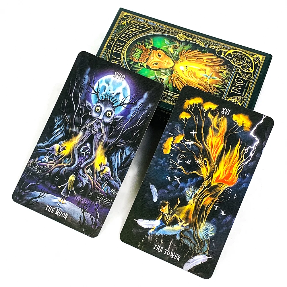 새로운 요정 자레 여행 타로 카드 예측 및 점술 보드 게임의 영어 버전 가족 모임 카드 게임