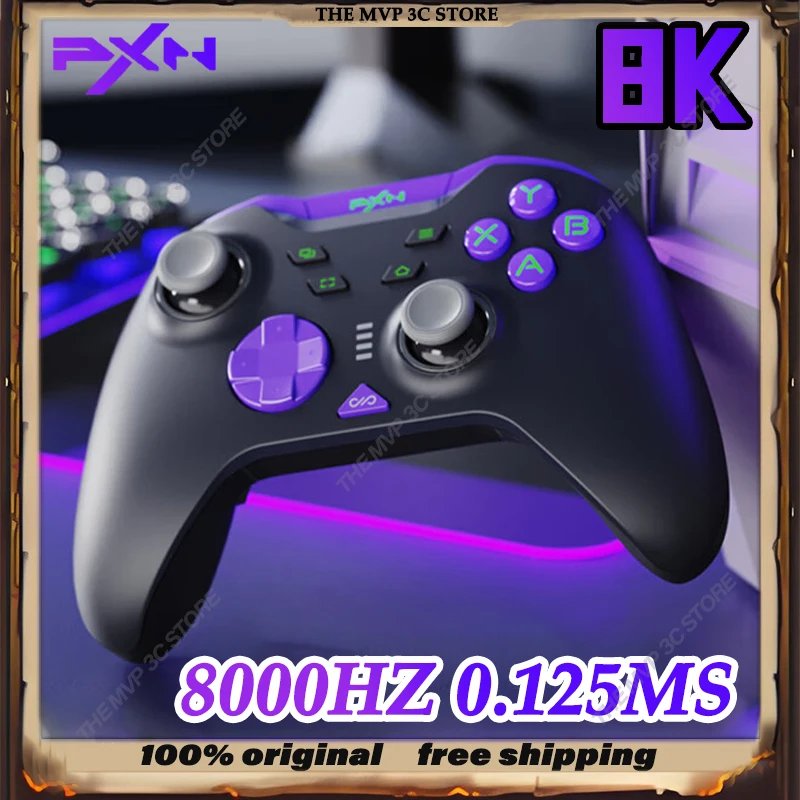 NEUE PXN P5 8K Angepasst 8K Drei Modi Drahtlose Bluetooth Gaming Controller 8000Hz PXN P5 8K hall
