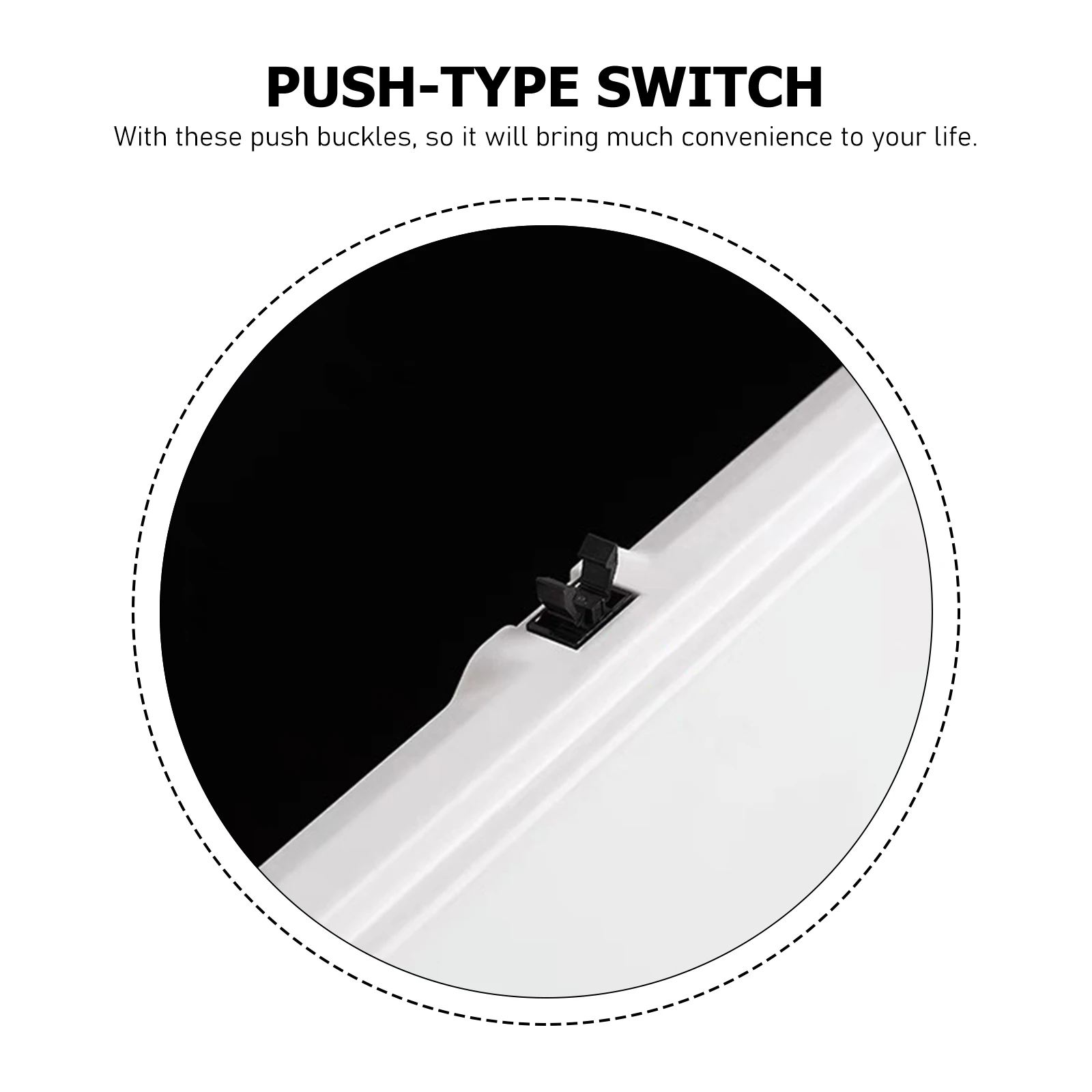 

Trash Can Accessories Plastic Garbage Can Push Buttons Trashcan Lid Locks Buckles Home Waste Bin Latches Smooth Surface Non