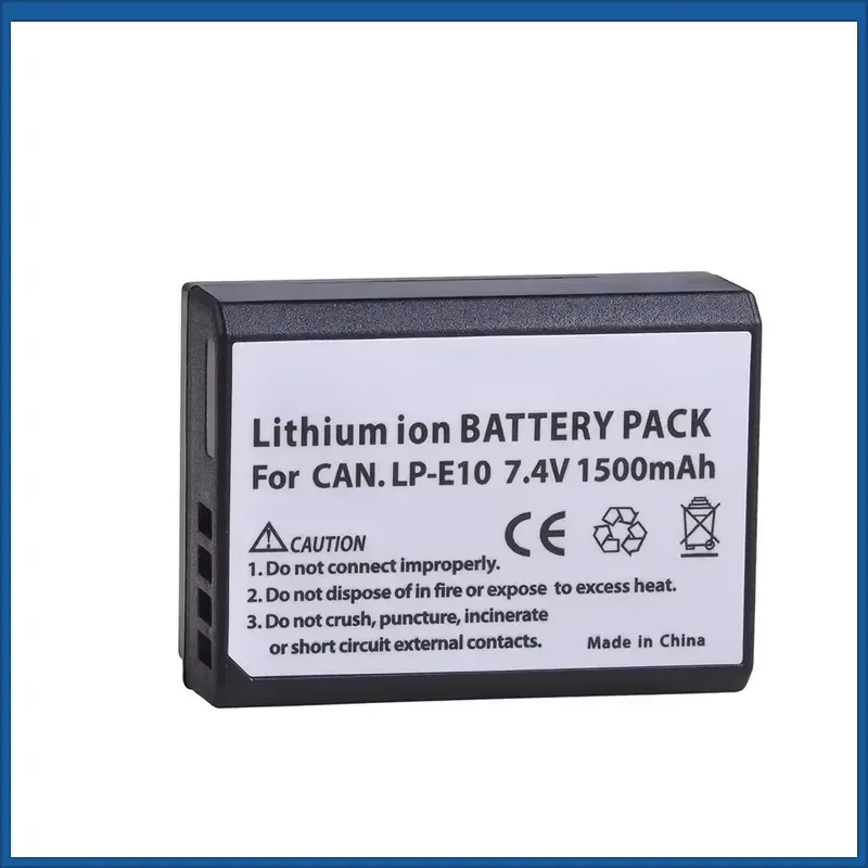 LP-E10 Camera Batteries for Canon EOS 1100D 1200D 1300D Kiss X50 X70 X80 Rebel T3 T5 T6 Rechargeable Battery