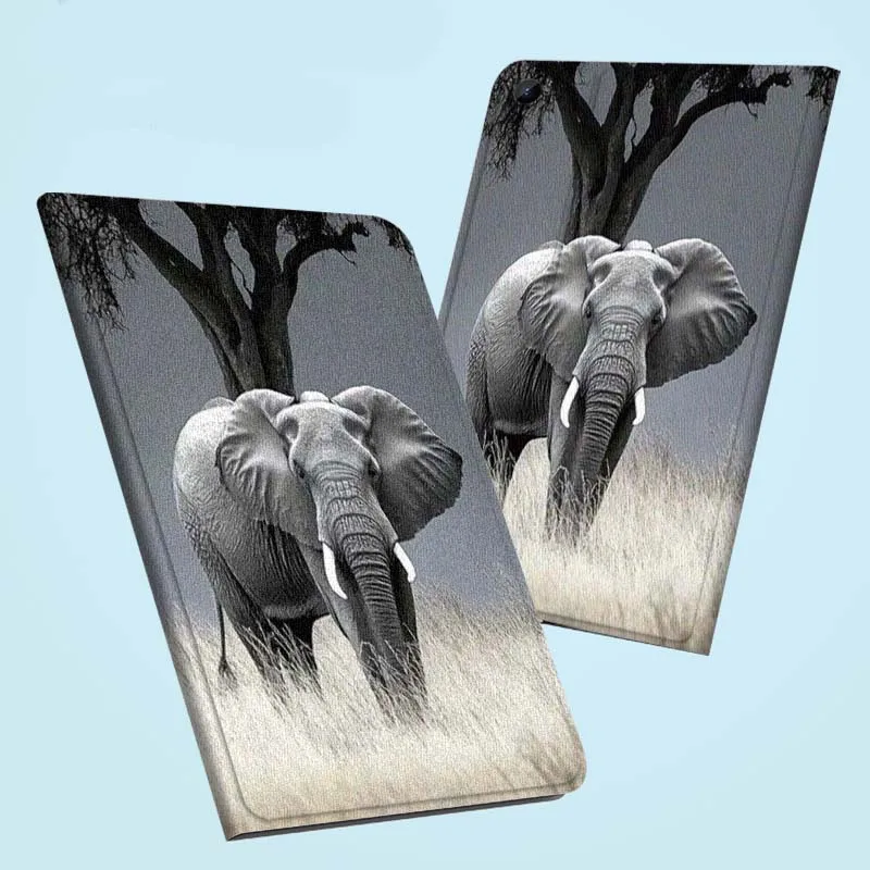 

Detailed Pet Elephant Pattern For Samsung Galaxy Tab S11 A11 A9 A8 S6 A 10.1 A7 10.4 Plus 2025 2023 2022 Tablet Case