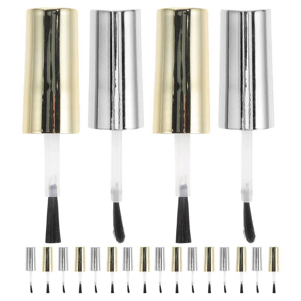 20 Pcs Nail Polish Brushes Replacement Nail Polish Bottle Caps Nail Salon Supplies Nail Polish Bottles Caps With Brush