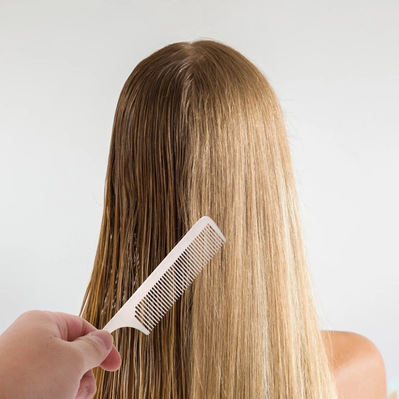 

Набор из 3 расчесок из нержавеющей стали для парикмахерских, антистатический, для стрижки и укладки волос, набор расчесок для барбершопов