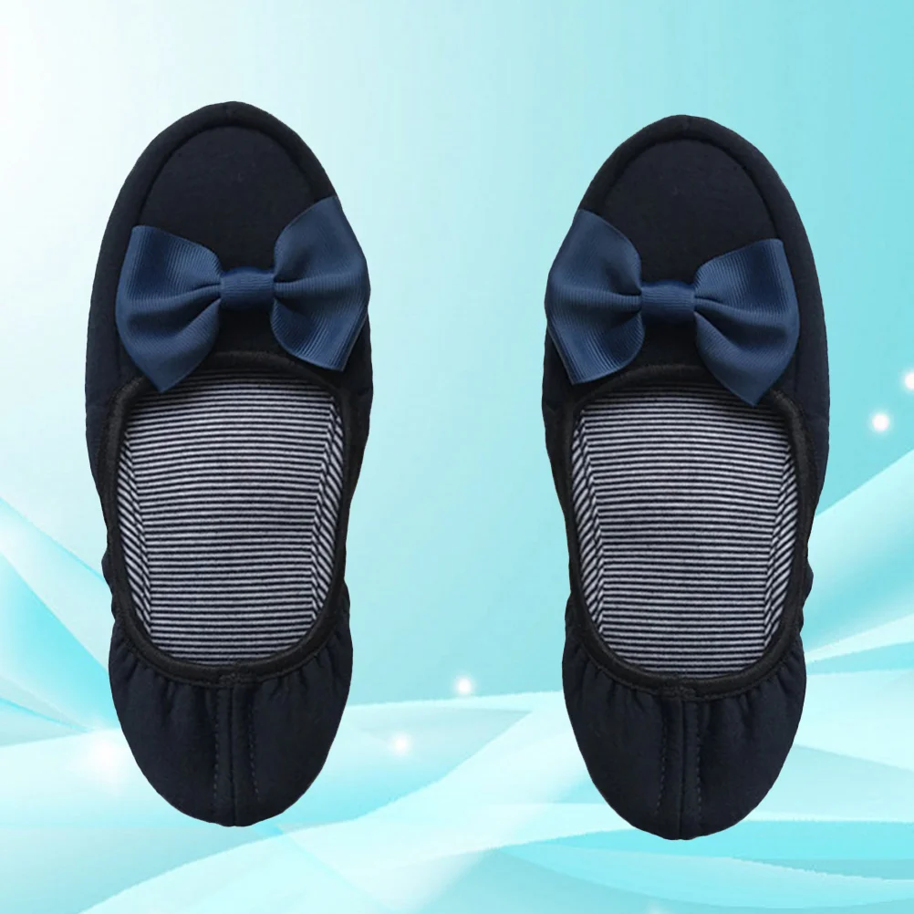 24 5cm Slipper Cotton Slippers Portable Mute Folding Loafer