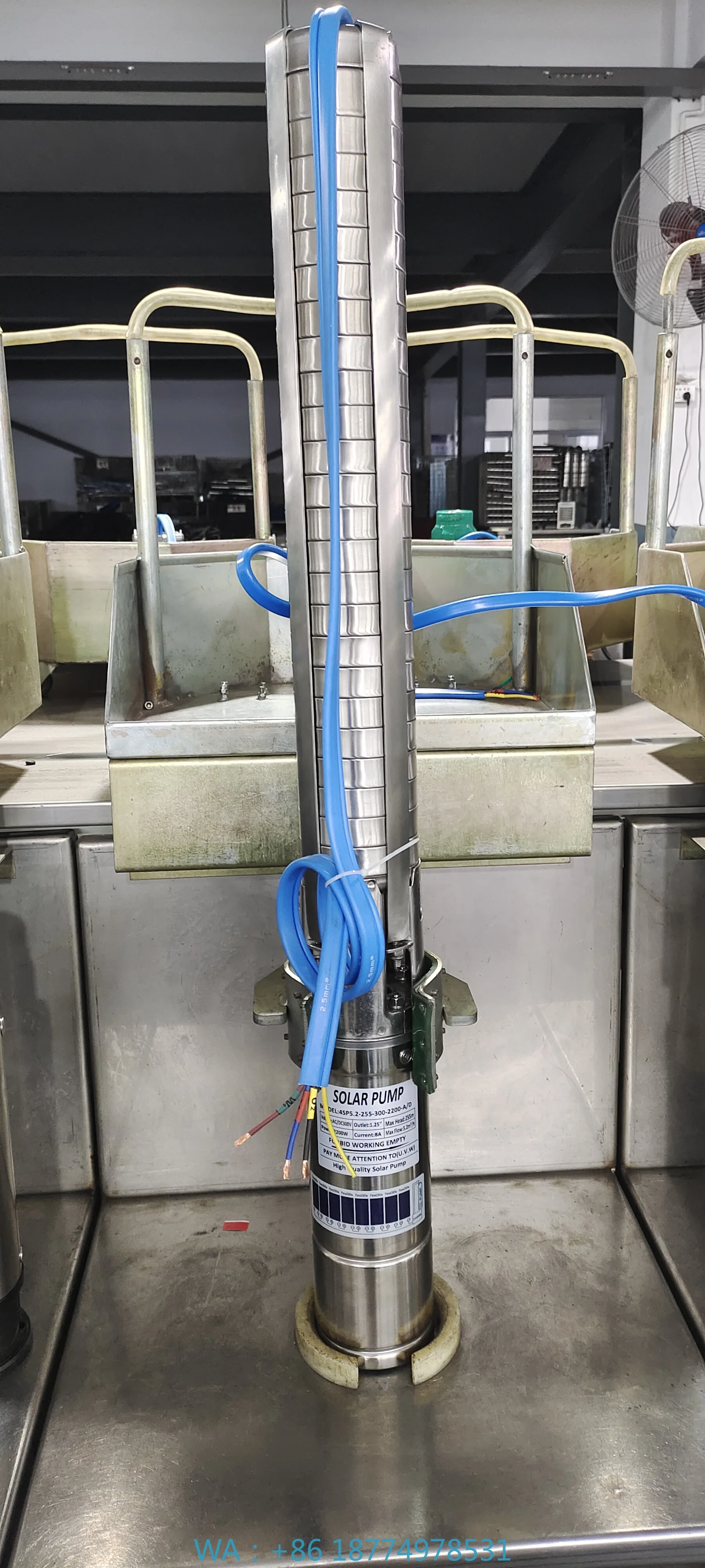 مضخة مياه الآبار تعمل بالطاقة الشمسية لمضخة الطاقة لإمدادات المياه عن بعد 4 بوصة 3 حصان تيار متردد/تيار مستمر