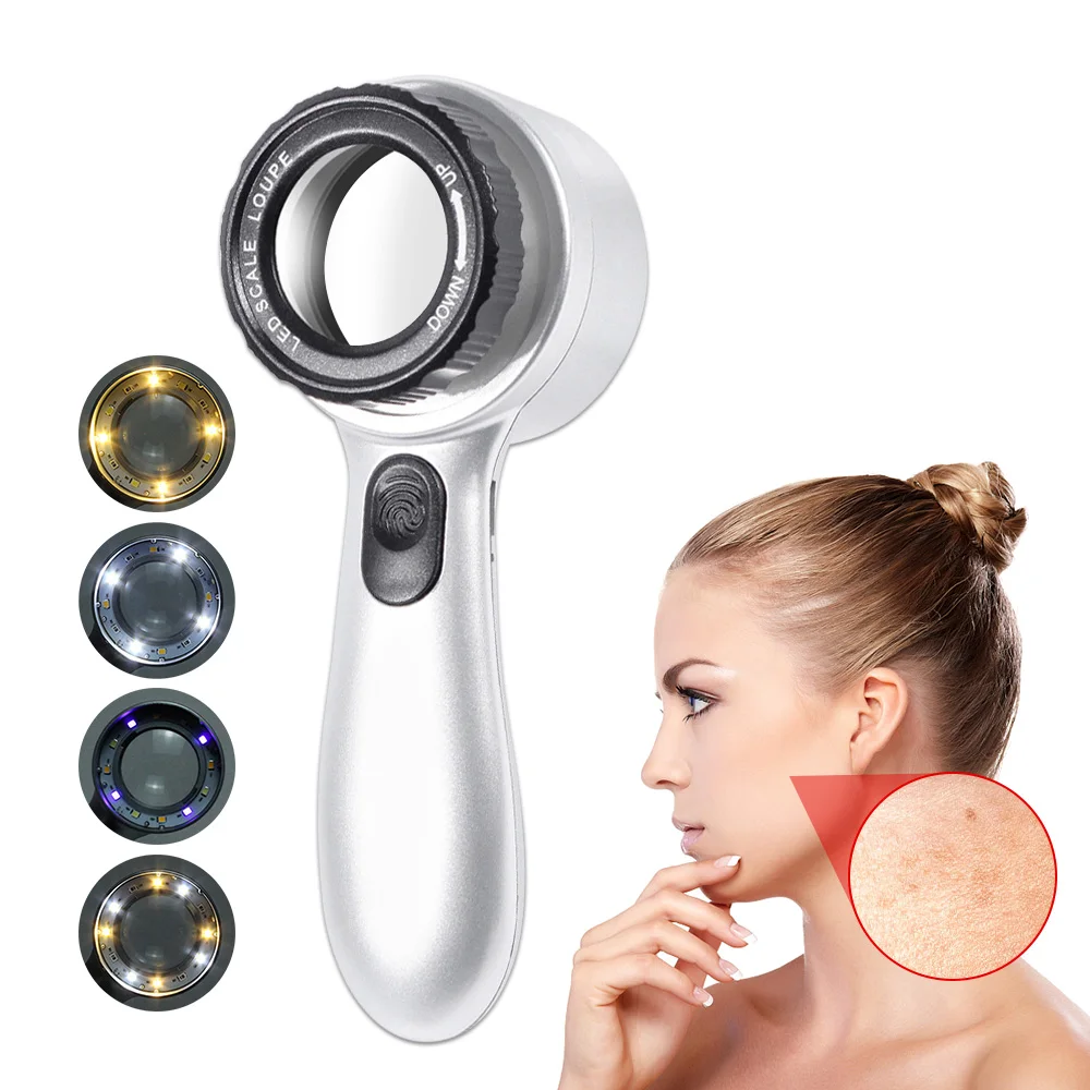 Pocket Wireless Dermatoscope Scalp Skin Analyzer Skin Dermatology Dermascope Rechargeable, 30x Magnify Skin Analyzer Machine