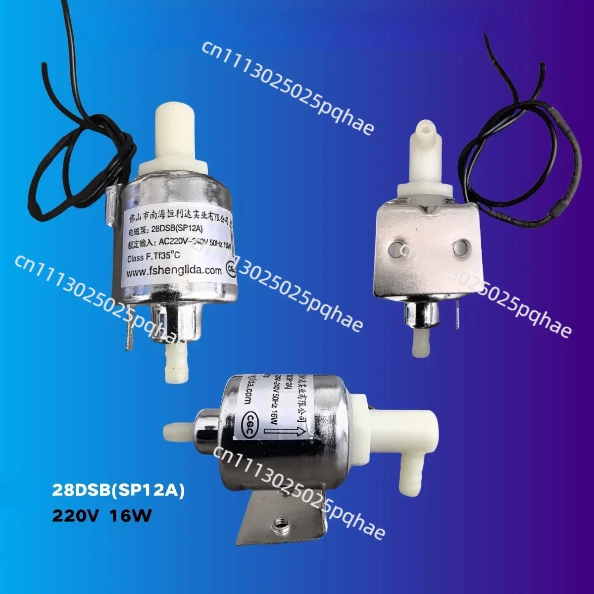 1pcs 28DSB (SP12A) Solenoid Pump Cleaner Hood Pump 220 Volt Self-priming Micro 16 Watt