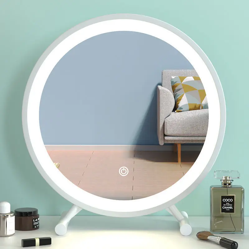 Hot 3 Color Lightling Cosmetic Decorative Mirror Nordic Makeup Light Smart Home Mirror Vanity Table Espejo Pared Home Decoration