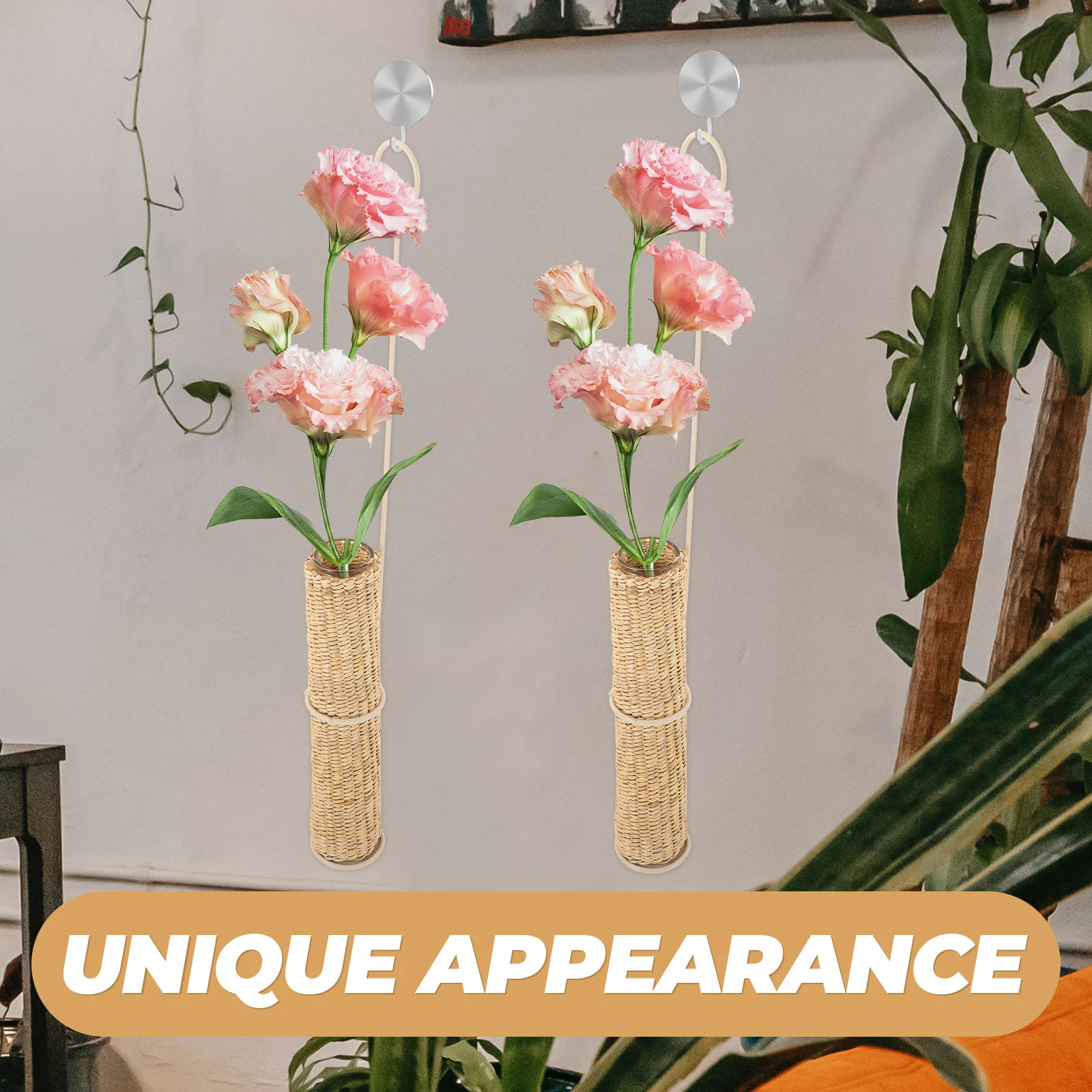 

Wall Vase Simple Style Flower Display Holder Mountable Hanging Vase For Living Room Bedroom Kitchen Decor