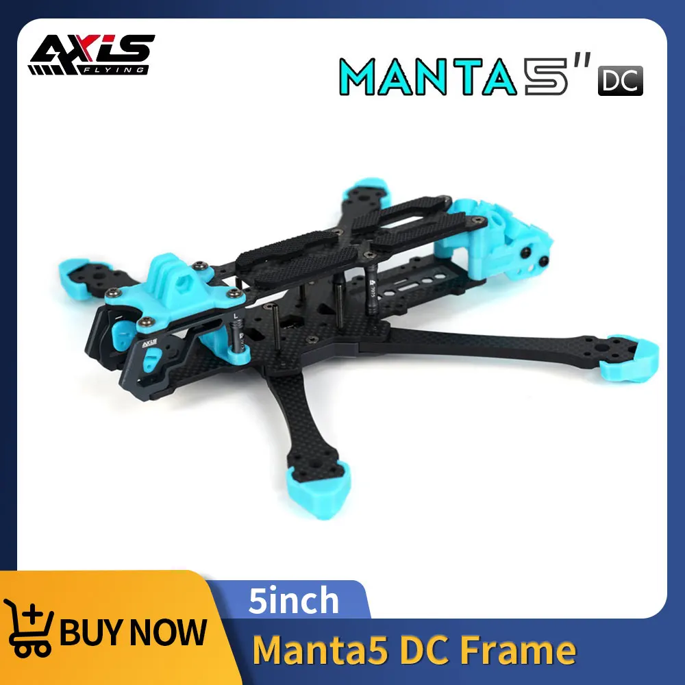 Axisflying 5인치 Manta5 FPV DeadCat DC 프레임 키트 229mm 휠베이스 DJI O3 에어 유닛 프리스타일 드론 액세서리 RC 쿼드콥터