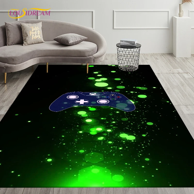 Alfombras creativas para juegos de Gamer Xbox, alfombras para sala de estar, dormitorio, juego decorativo para niños, alfombra antideslizante para