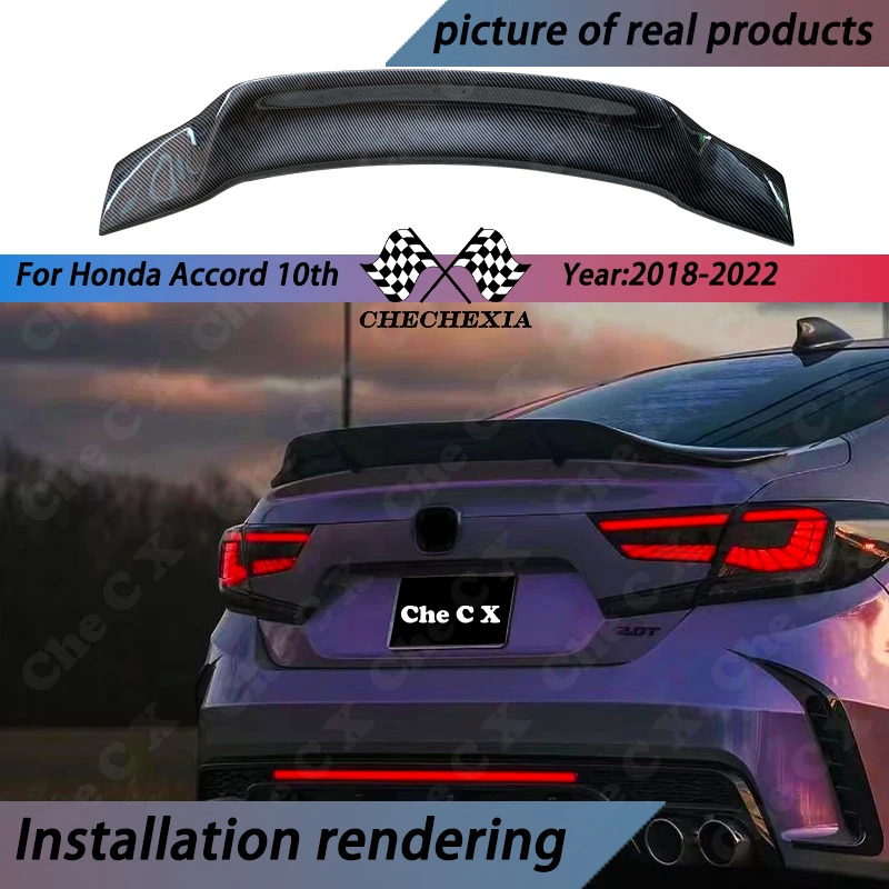 

Suitable for Honda 10th Generation Accord 2018-2022 High-Quality Fiberglass Material R-Style Spoiler Car Exterior Accessories