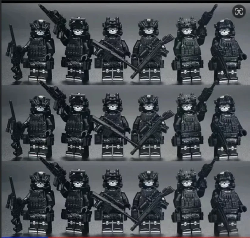 New building blocks Veyron Special Police Delta Special Forces children's toys mini humanoid doll Christmas birthday gift view 5