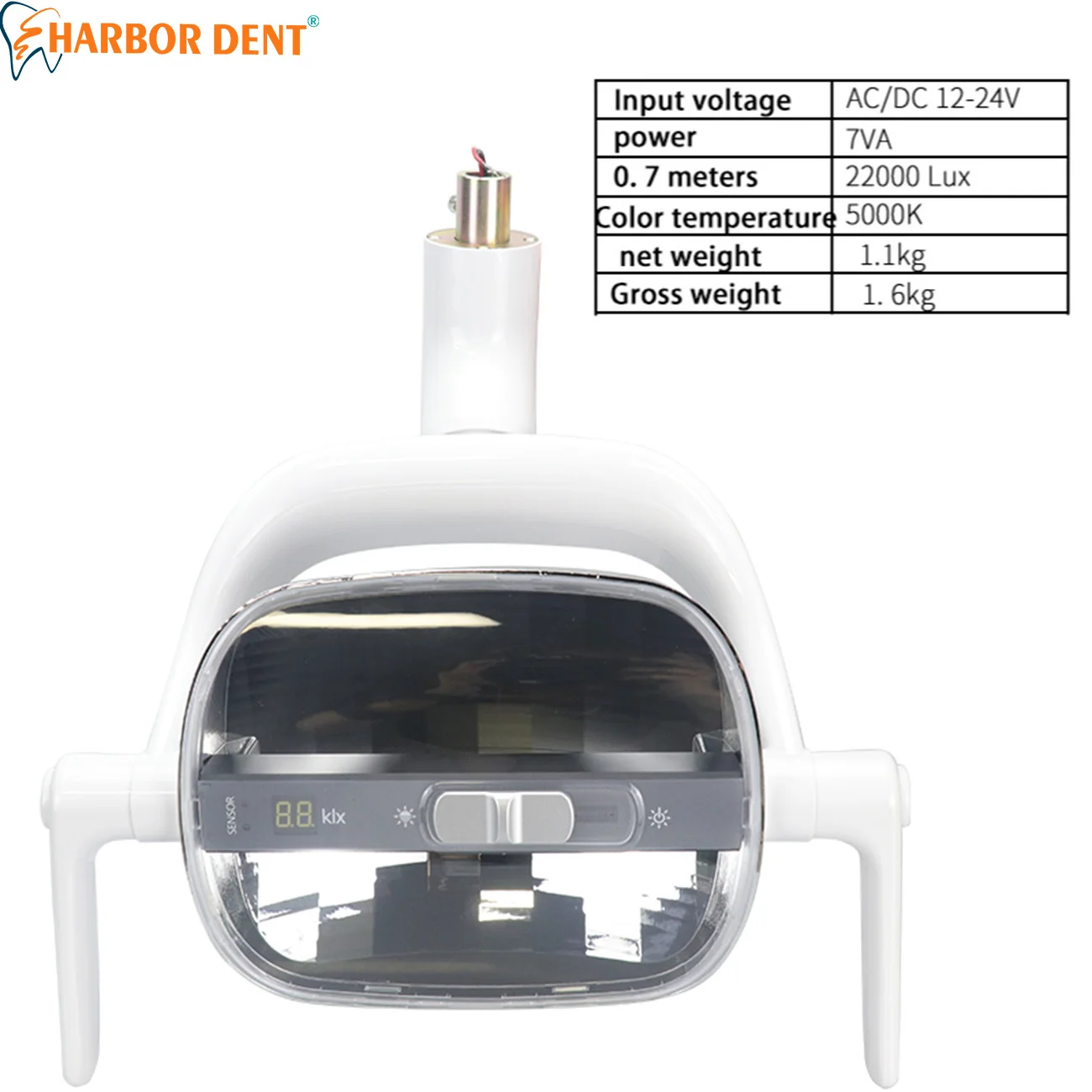 Réflecteur dentaire lumière orale blanc/jaune lampe à LED pour chaise d'opération de dentiste projecteur infrarouge inductif de dentisterie