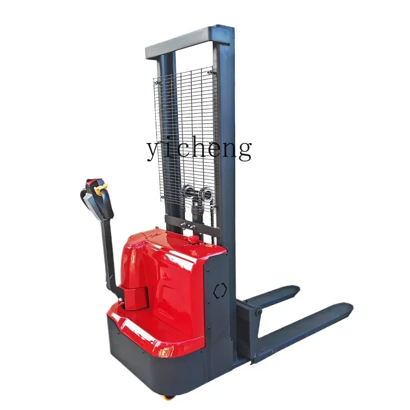 

Full Electric Forklift 1 Ton 2 Tons Hydraulic Stacker Small Battery Lift Loader Pallet Handling Stacking