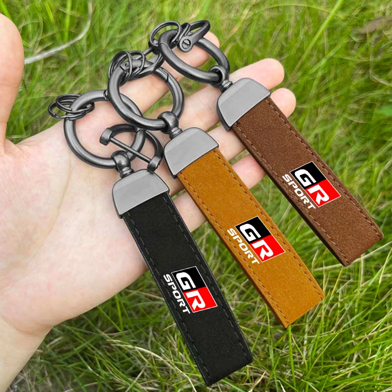 

Car Emblem Keychain Keyring Metal Key Chain Ring For Toyota C-HR Highlander Gazoo Racing Sport Camry Corolla RAV4 VIOS IZOA 86