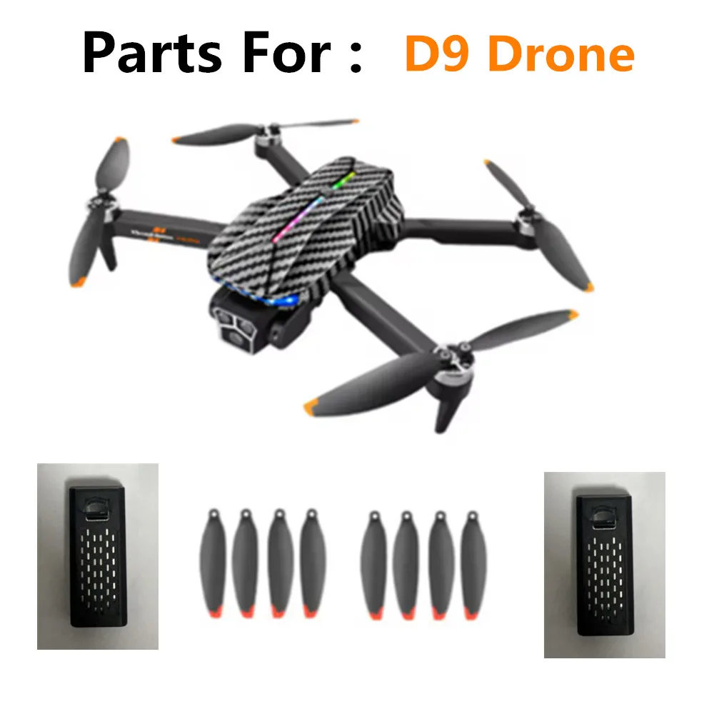 D9 Drone Accessories Battery 3.7V 2000Mah /Propeller Blade / D9 Drone Parts D9  Drone Battery