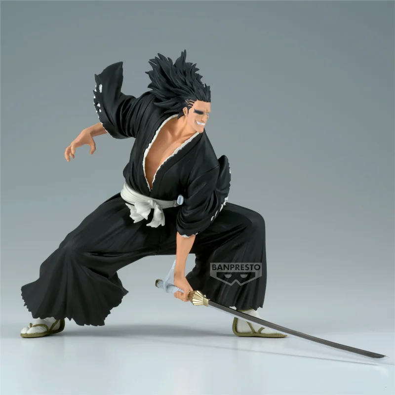 

Bandai Original 13Cm BLEACH VIBRATION STARS Zaraki Kenpachi Action Figure Toys For Kids Gift Collectible Model Ornaments