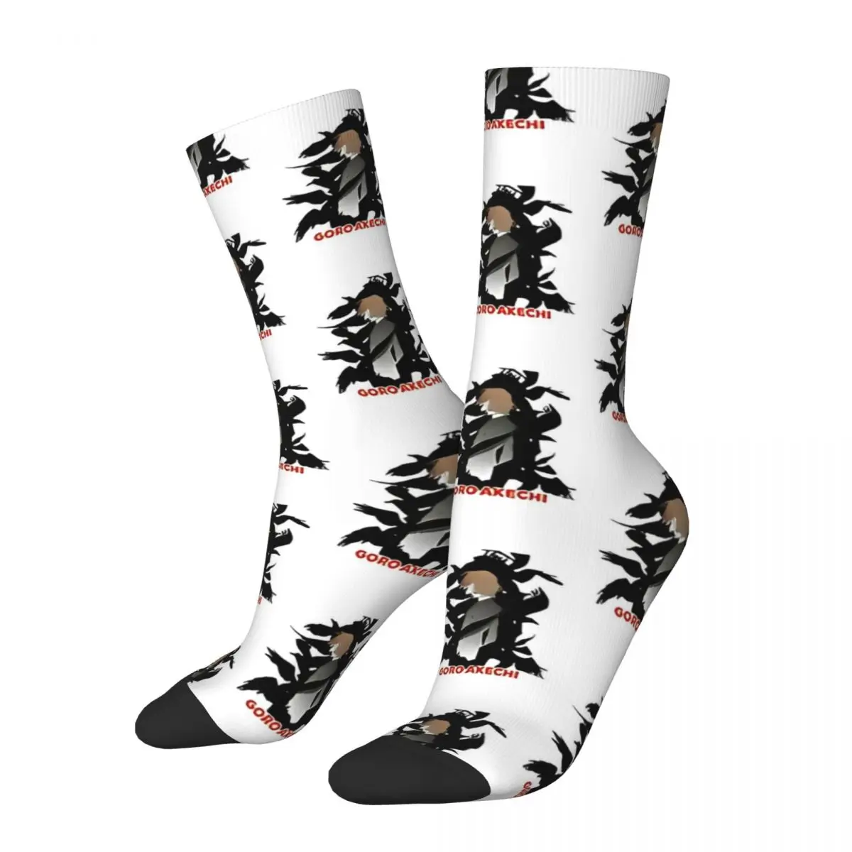 Chaussettes de sport en polyester pour hommes et femmes, Goro Akechi, Persona 5, Dark Shadow, Casual, Printemps, Été, Automne, Hiver, Mode