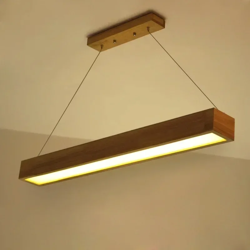 Simple 15W/25W/30W LED Wooden Pendant Light With Arcrylic Shade,Modern Style Pendant Lamp For Living Room/Sitting Room/Bedroom