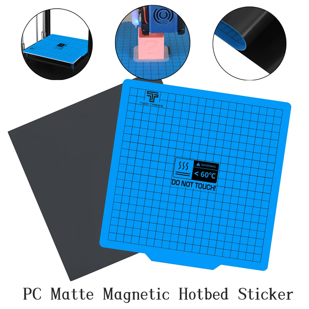 3D Printer PC Matte Magnetic Hotbed Print Bed Sticker 220x220/235x235/310x310mm Build Plate Tape Surface Flex Plate for End 3 V2