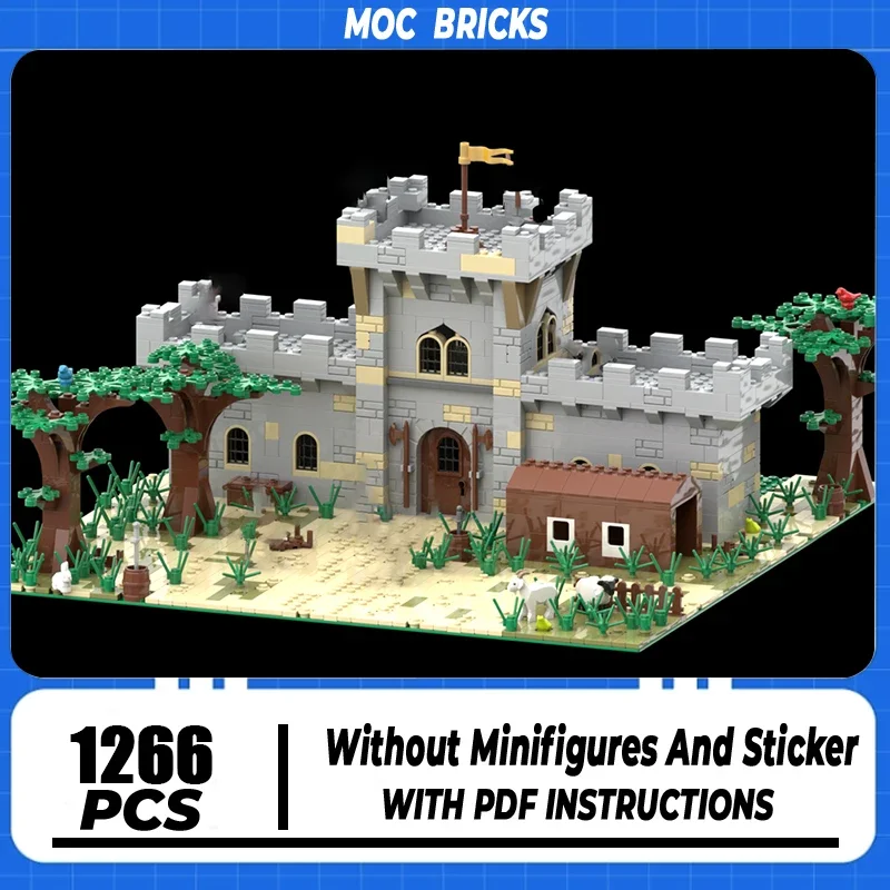 

Moc Building Blocks Medieval Sentry Castle Model Technology Modular Brick DIY Assembly Construction Toy Holiday Gifts