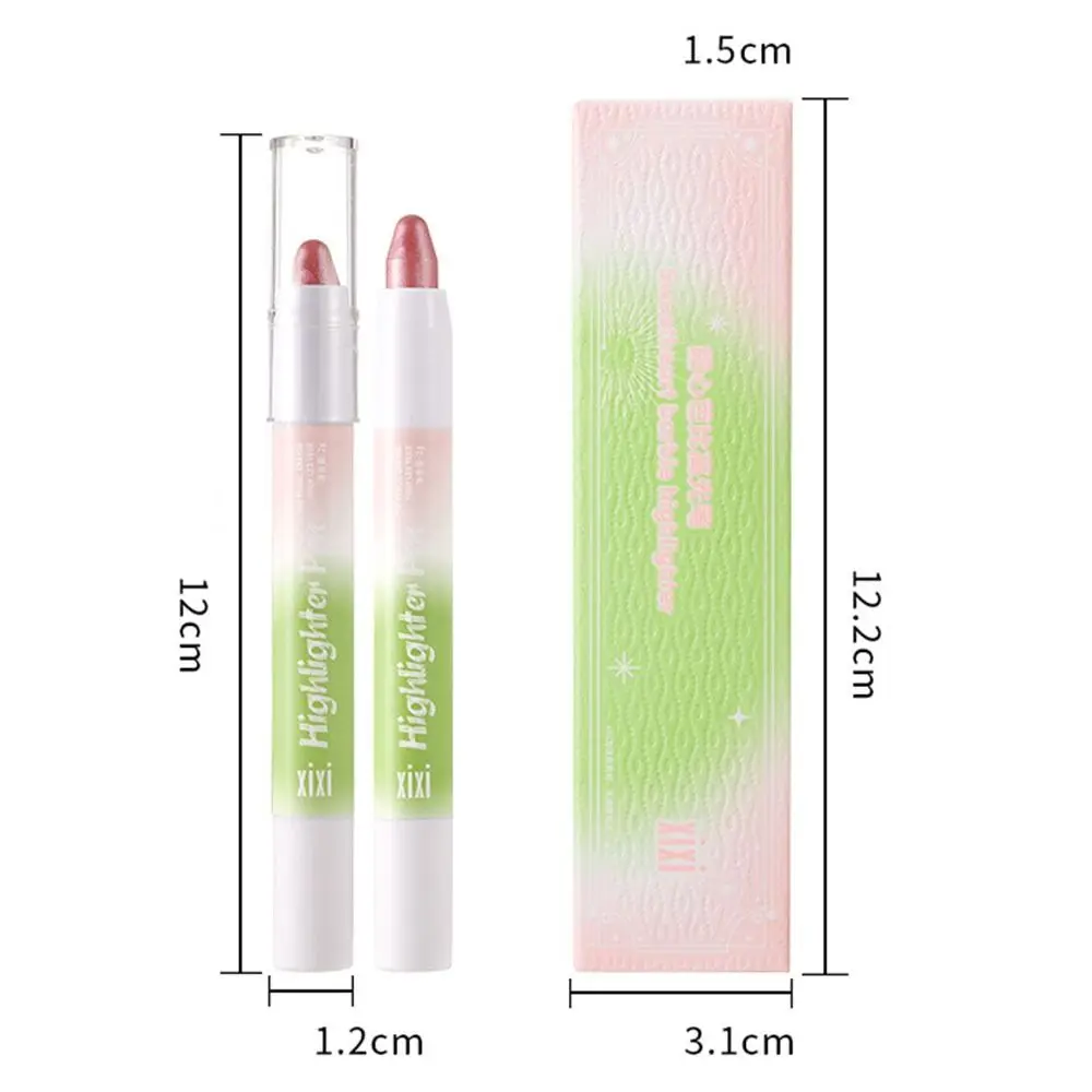 Schimmer Text marker Stift wasserdicht langlebige Gesichts kontur Highlight Stift schweiß fest Kunststoff Wange Highlight Stift Frauen