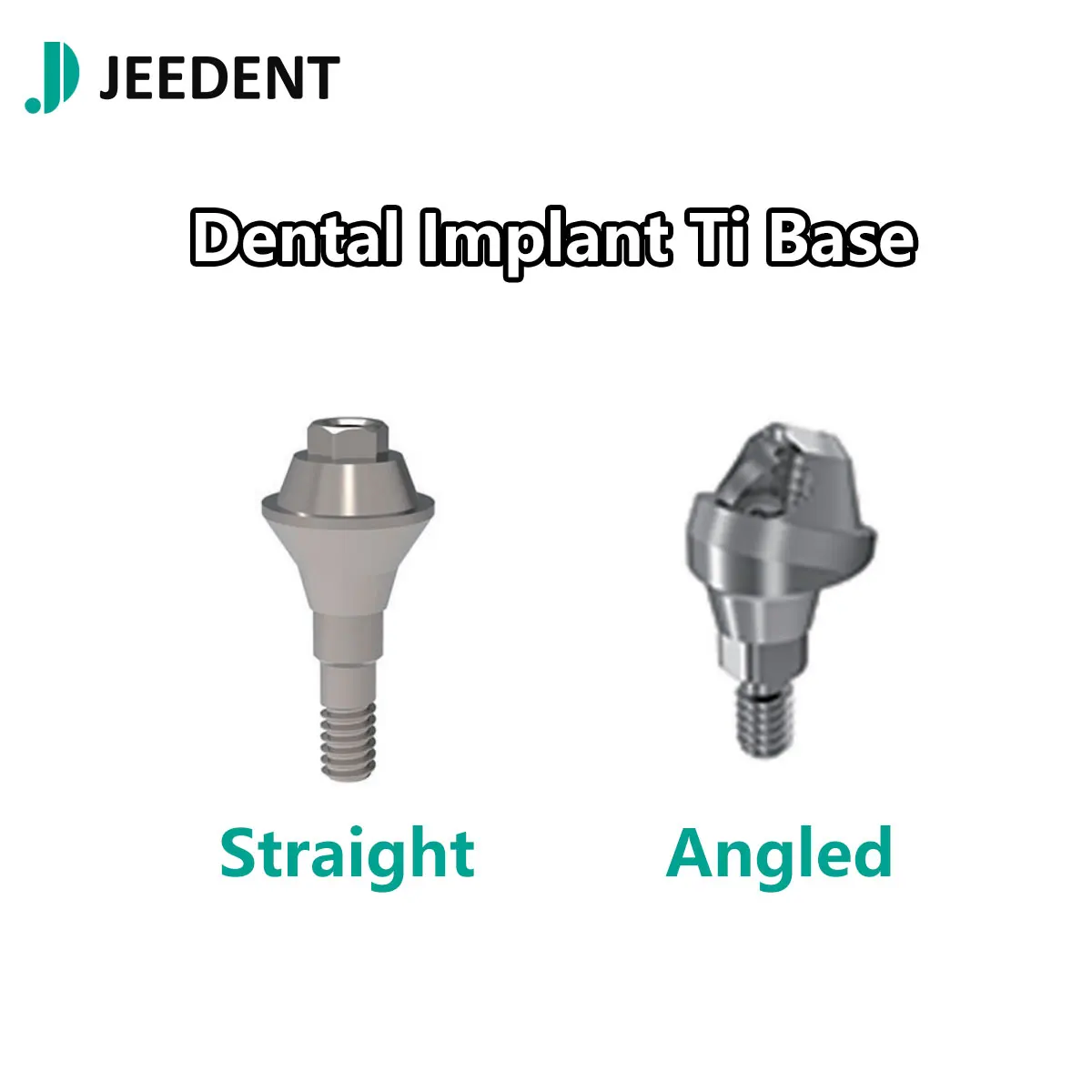 Dental Implant Ti Base Hex Composite Abutment Straight/Angled for Osstem Straumann Nobel Dentium System