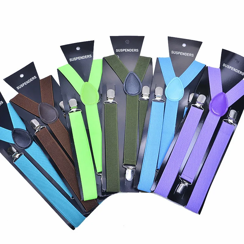 Suspenders For Men Pants Apparel Adult Suspender Man Shirt Dress Women Wedding Party Solid Colors Suit Skirt With Braces Straps