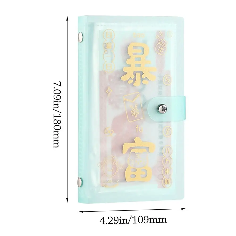 New High Quality Get Rich Overnight 100 Envelopes Money Saving Challenge PVC Save Money Savings Binder Waterproof Portable