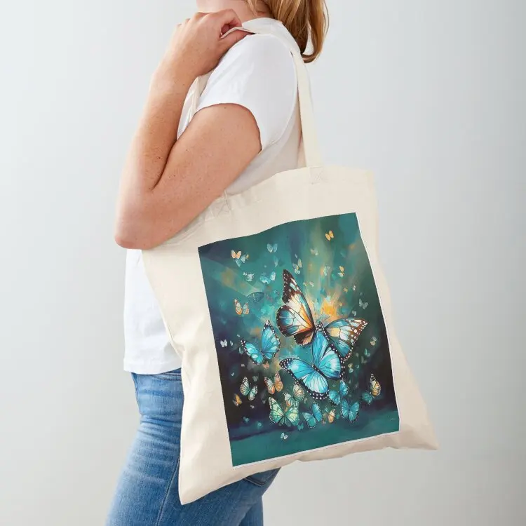 

Dancing Butteflies Tote Bag Reusable bags large tote bag Eco bag shopper woman