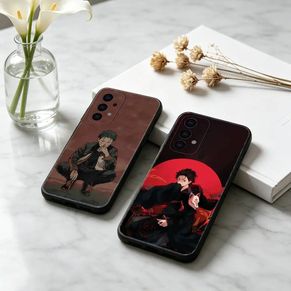 Starting Life Natsuki S-Subaru phone Case For Samsung S25,24,21,22,23,30,Ultra,20,Plus,Fe,Lite,Note Soft Black Cover