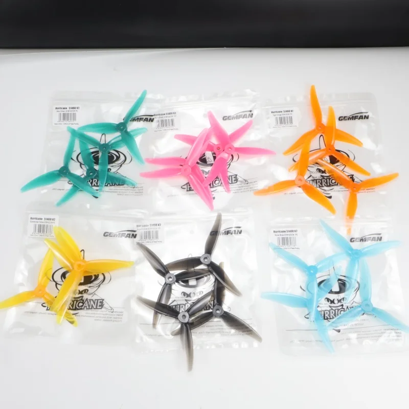 4 Stück blauer 51466 Gemfan Hurricane MCK V2 3-Blatt-PC-Propeller 2CW+2CCW für 2207-Motor, DIY-Teile für RC FPV Freestyle 5-Zoll-Drohnen – Detail 17