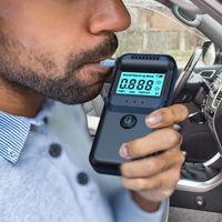 Lightweight Digital Alcohol Tester Professional Alcohol Detector Breathalyzer Police Alcotester LCD Display Drunk Driving Test