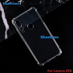 Designed for Lenovo Z5S Case Crystal Clear, Non-Yellowing Military-Grade Drop Protection Slim Shockproof Cover