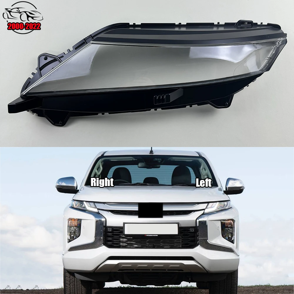 

For Mitsubishi Triton L200 2020 2021 2022 Headlamp Transparent Cover Headlight Shell Lampshade Plexiglass Replace Original Lens