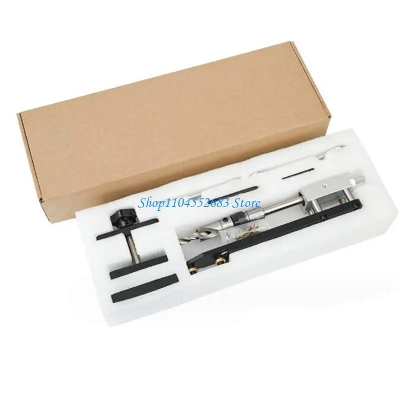 Y6GD ตัวระบุตำแหน่งการเจาะก้านกลมแบบปรับได้ 0-60 องศาสำหรับชั้นวางโค้ตไม้