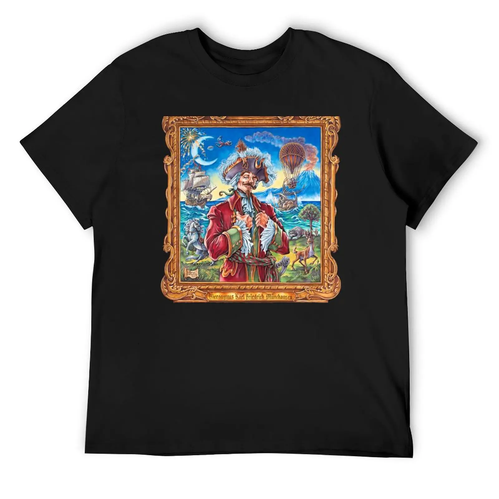 Baron Munchausen T-Shirt anime Blouse blacks shirts men graphic