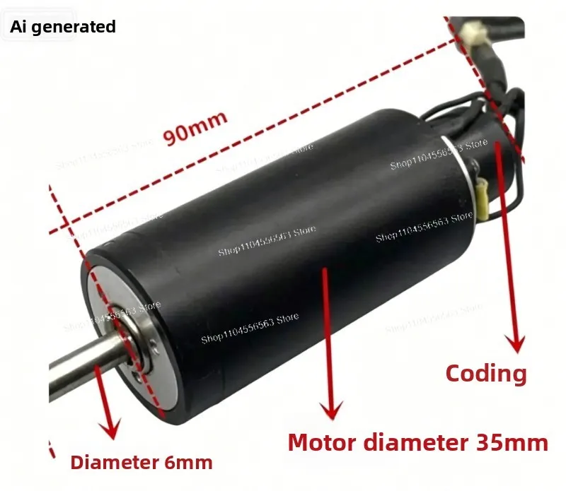 RE35 DC Servo Motor 43.035.000 with Encoder HEDS-5540 Swiss Quality 35mm In Stock