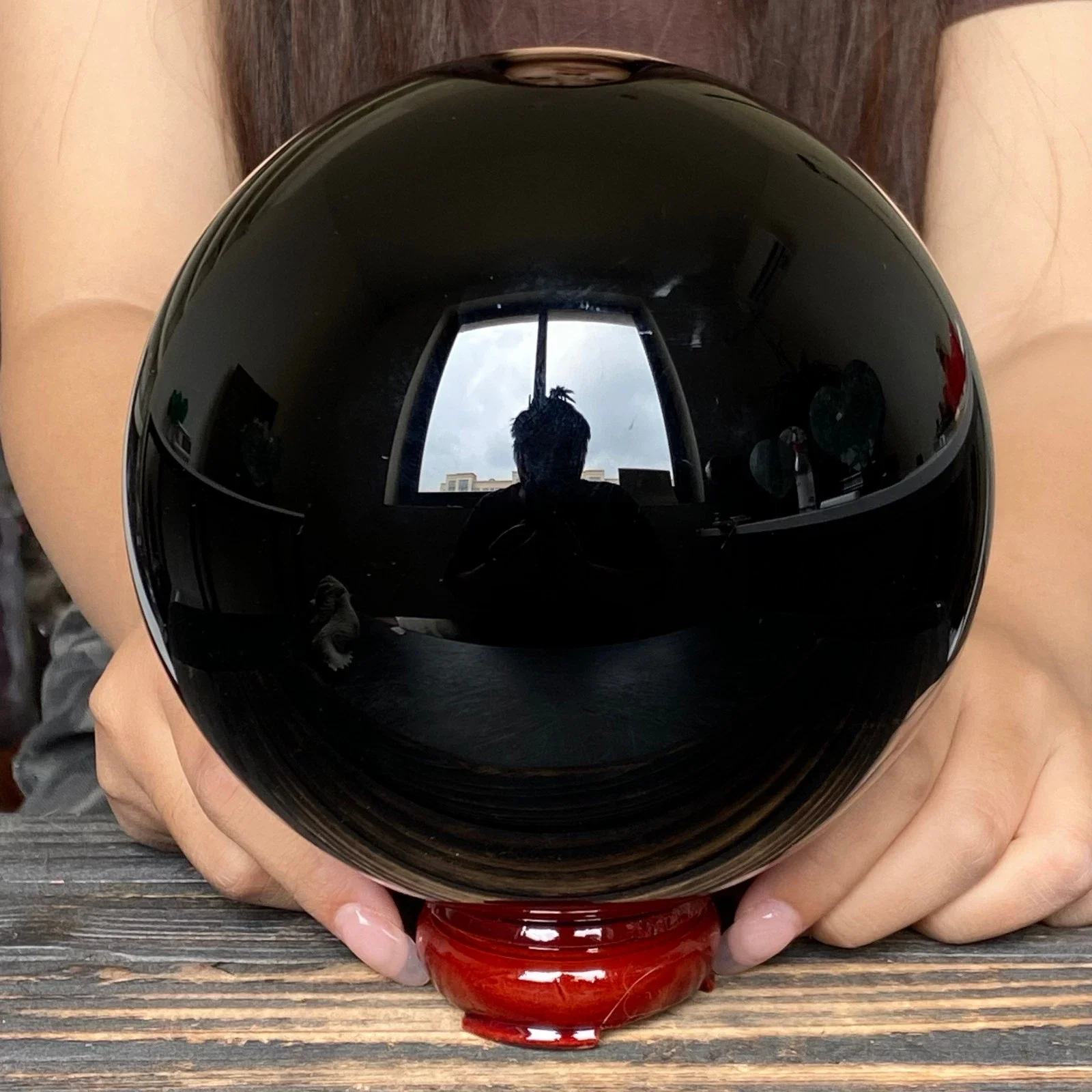 

Super Big! Natural Formed! Black Obsidian Balls, Quartz Crystal Black Ore Balls, Minerals, Reiki, Healing Crystal Balls