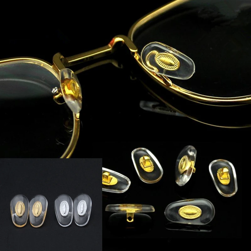 10 PCS Free Shipping Silicone  Glasses Eyeglass Sunglasses Nose Pads